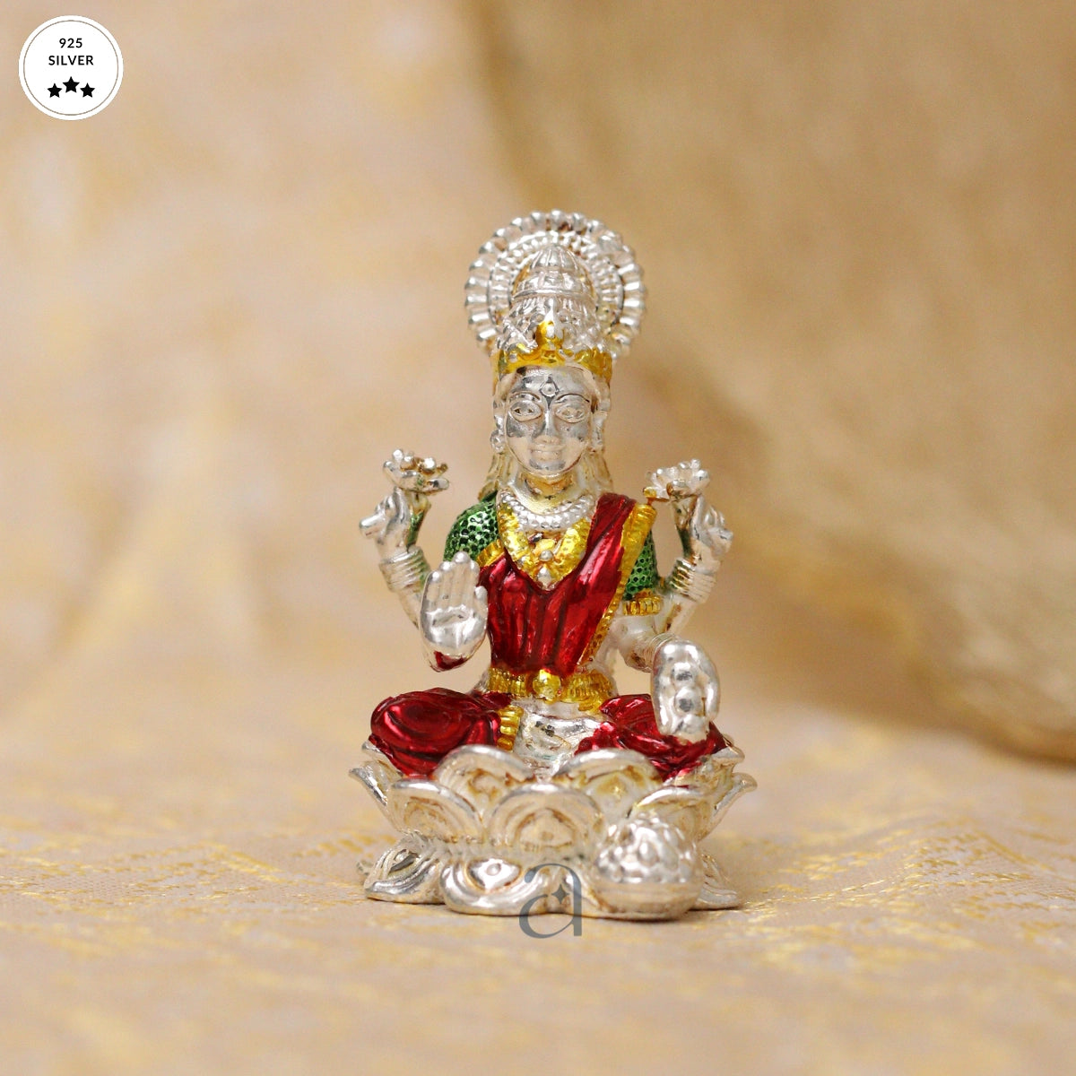 925 Silver Lord Lakshmi ji Idol