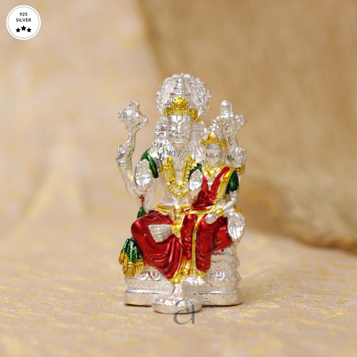 925 Silver Lakshmi Narasimha idol