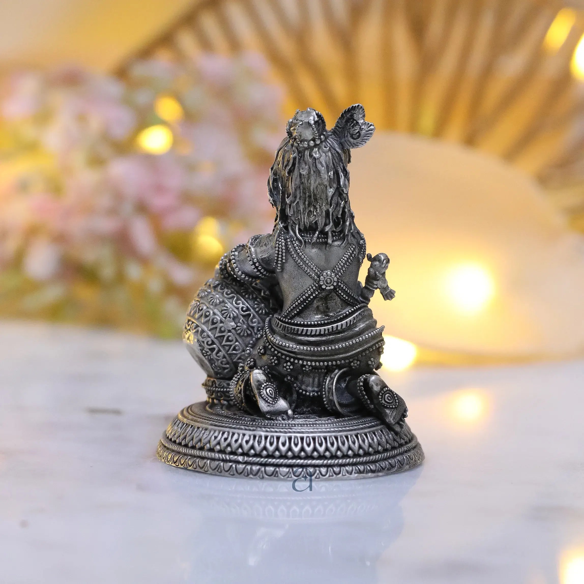 925 Sterling Silver Antique Finish Hollow Bal Gopal Idol