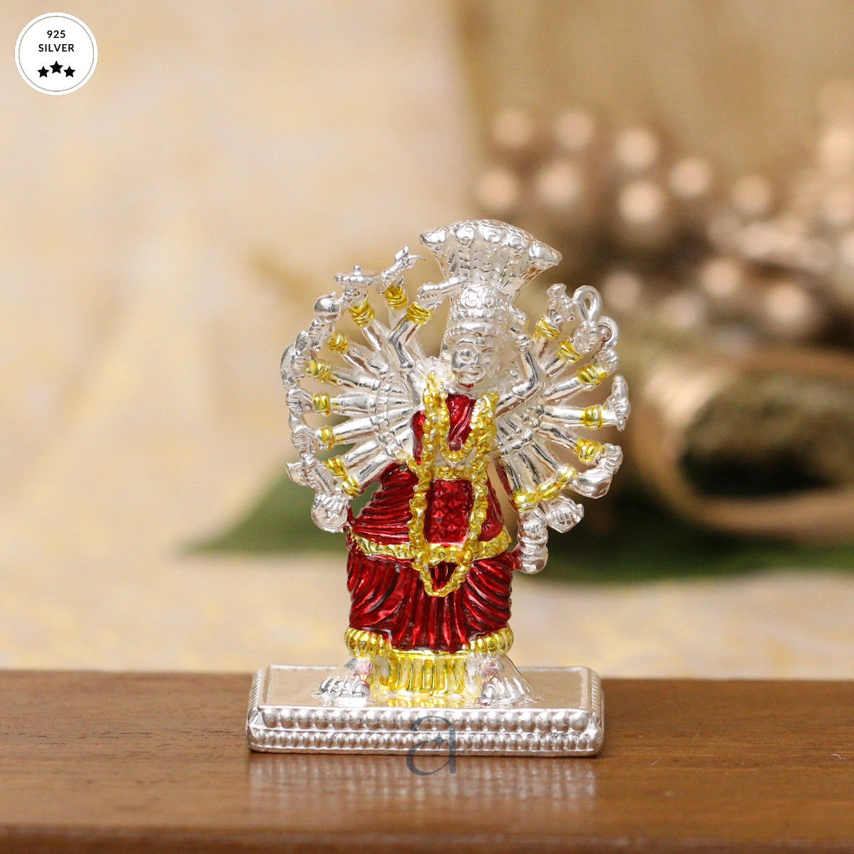 925 Silver Saptashrungi Idol