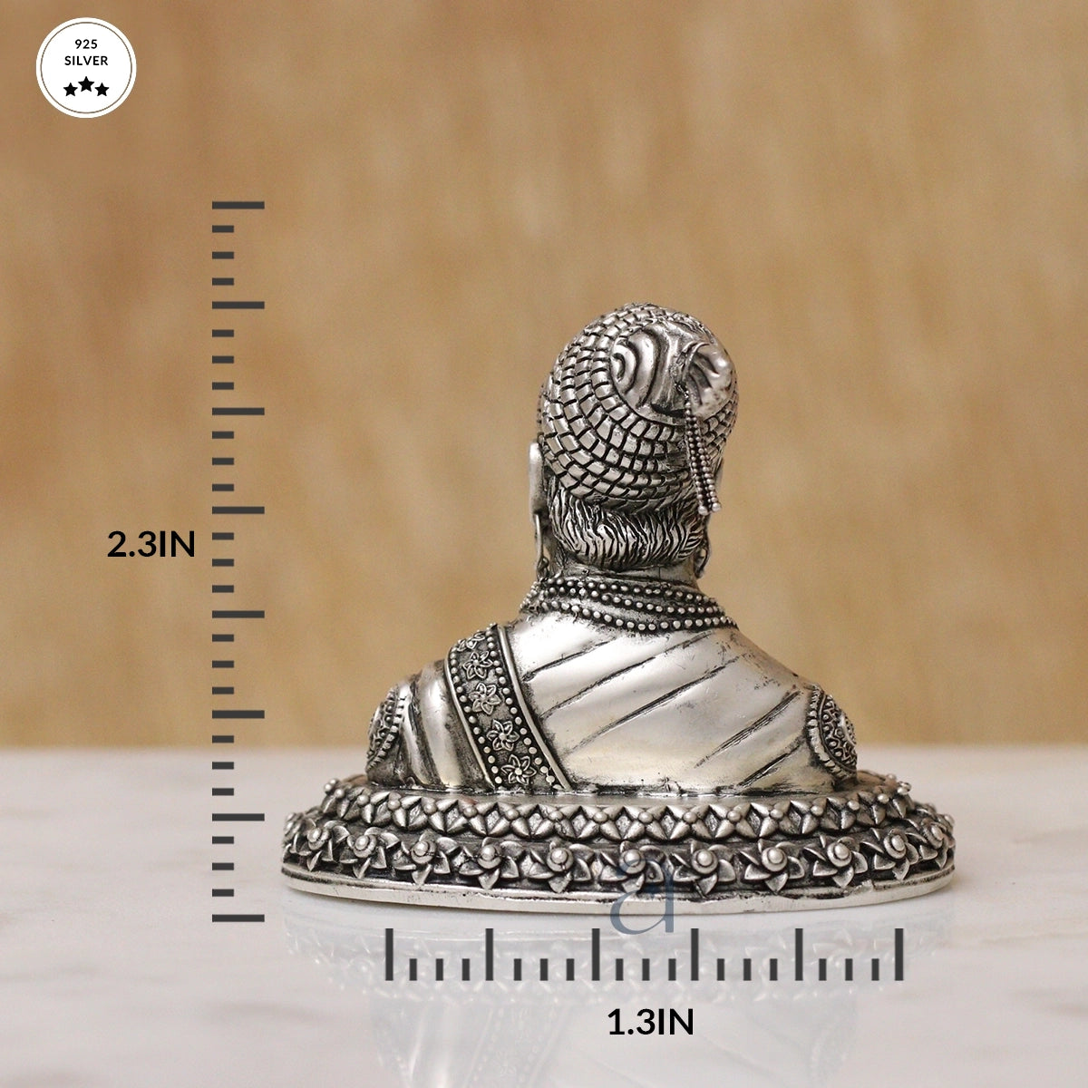 925 Silver Antique Chhatrapati Shivaji Maharaj Idol