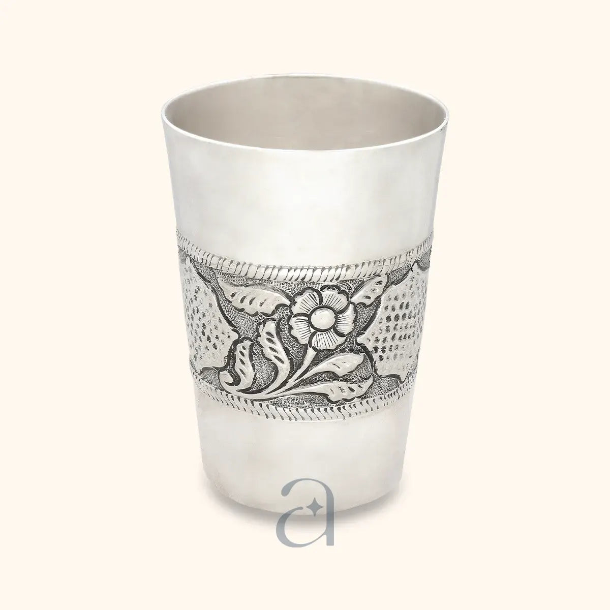 925 Antique Silver Glass