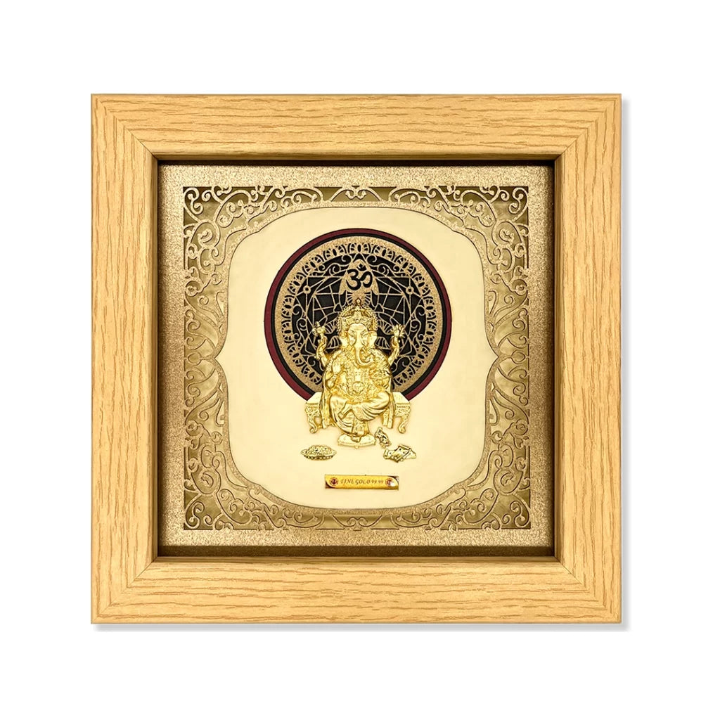 Square Ganesh Blessings Frame