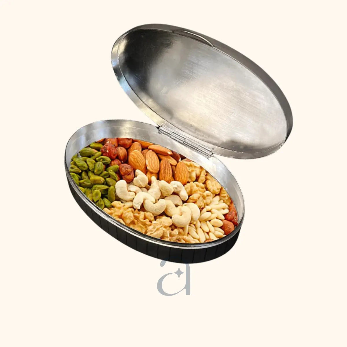 Exquisite Pure Silver Dry Fruit Box