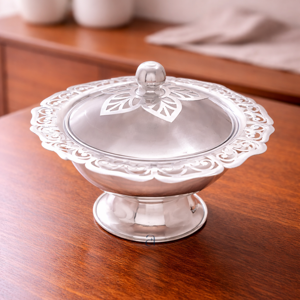 Buy Classic Silver Dry Fruit Bowl Online at Best Price - Aahi Silverware | Ranka Jewellers