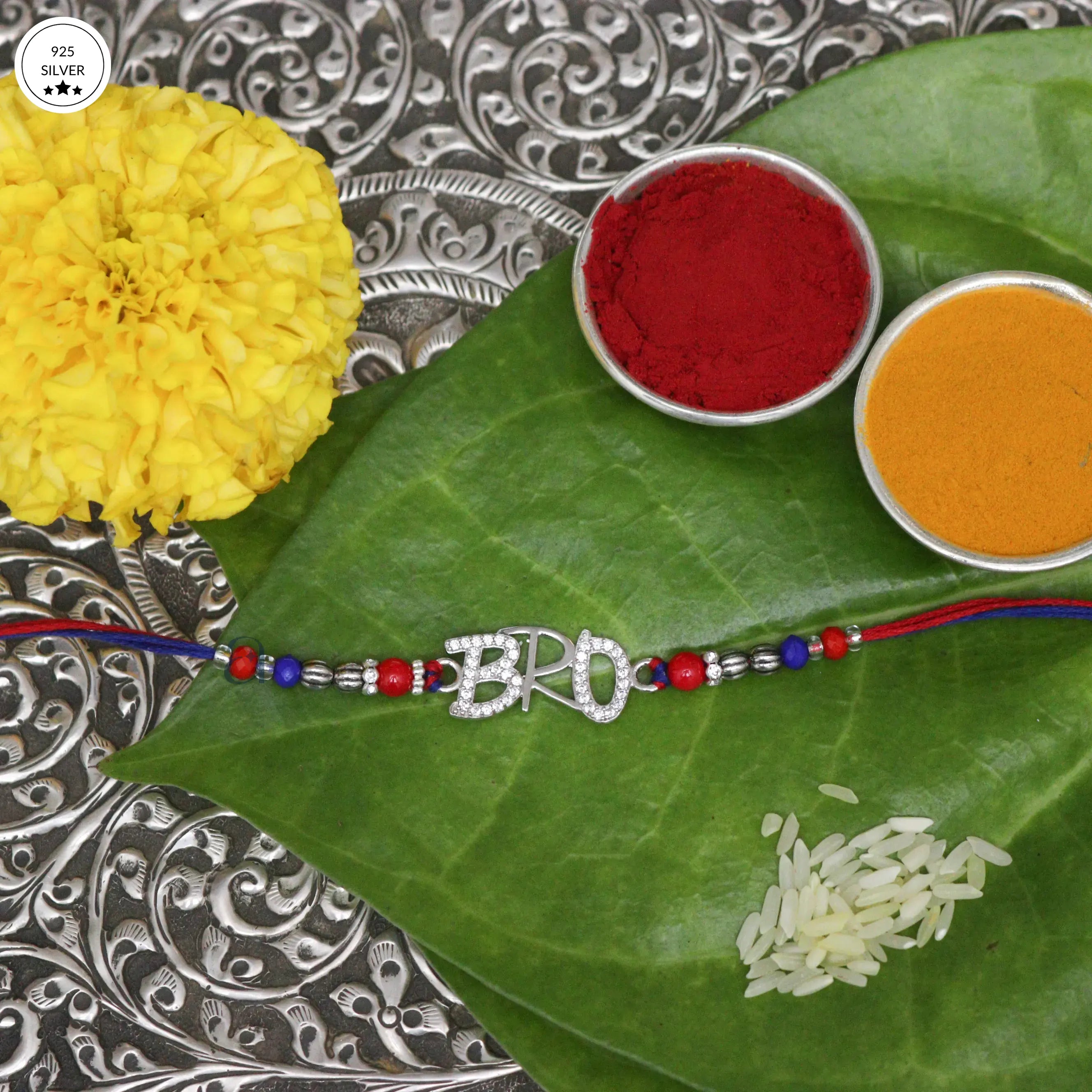 925 Elegant Silver Rakhi