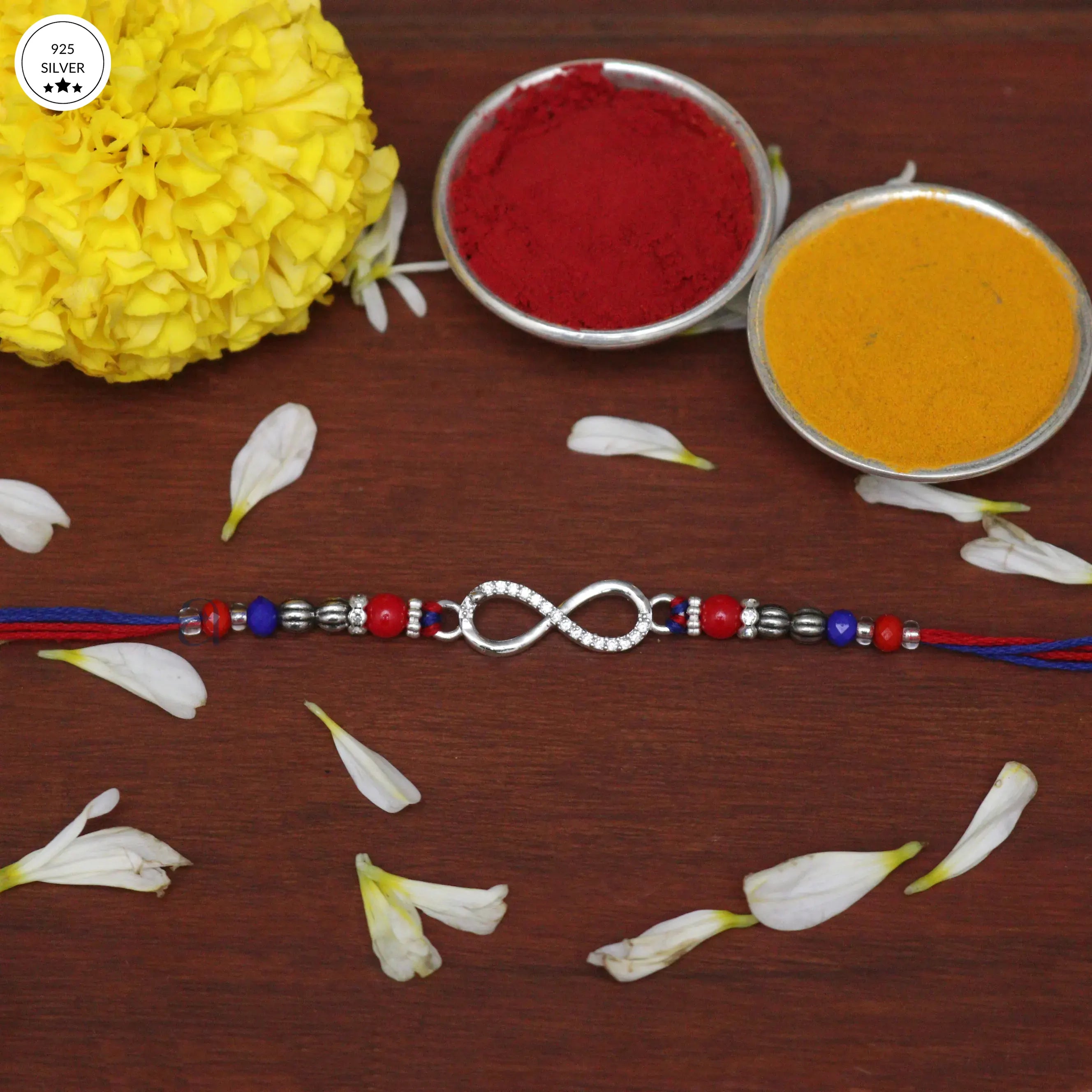 925 Silver Infinity Rakhi