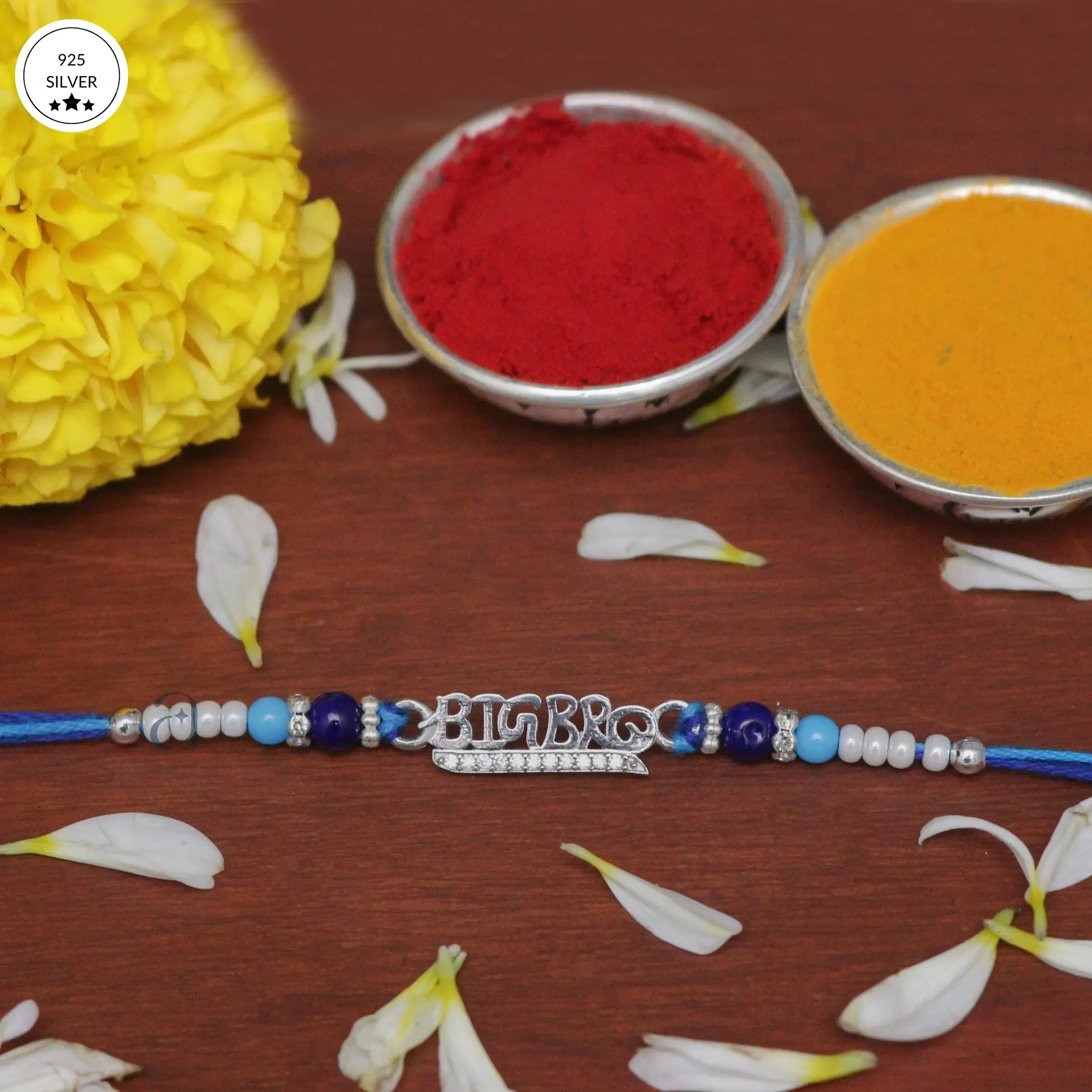 925 Big Bro Silver Rakhi