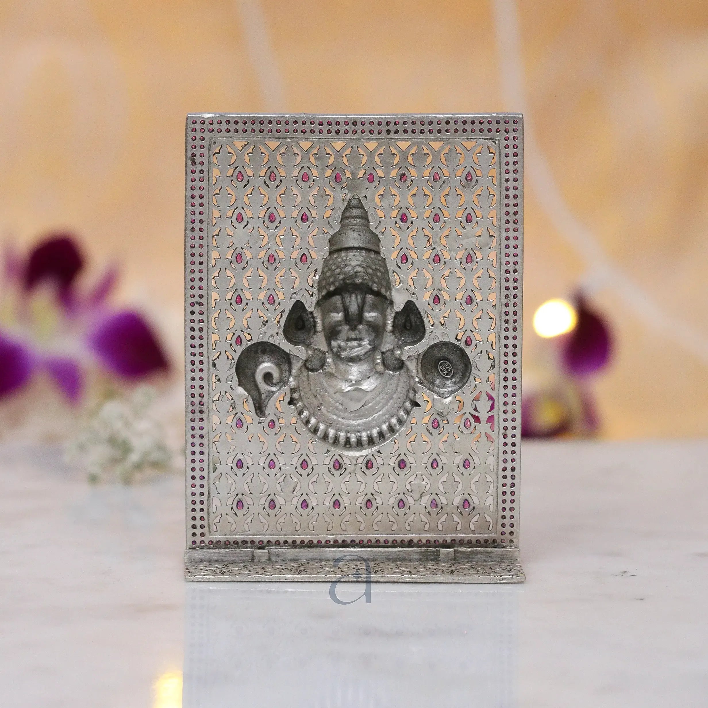 Silver Tirupati Balaji Idol Frame