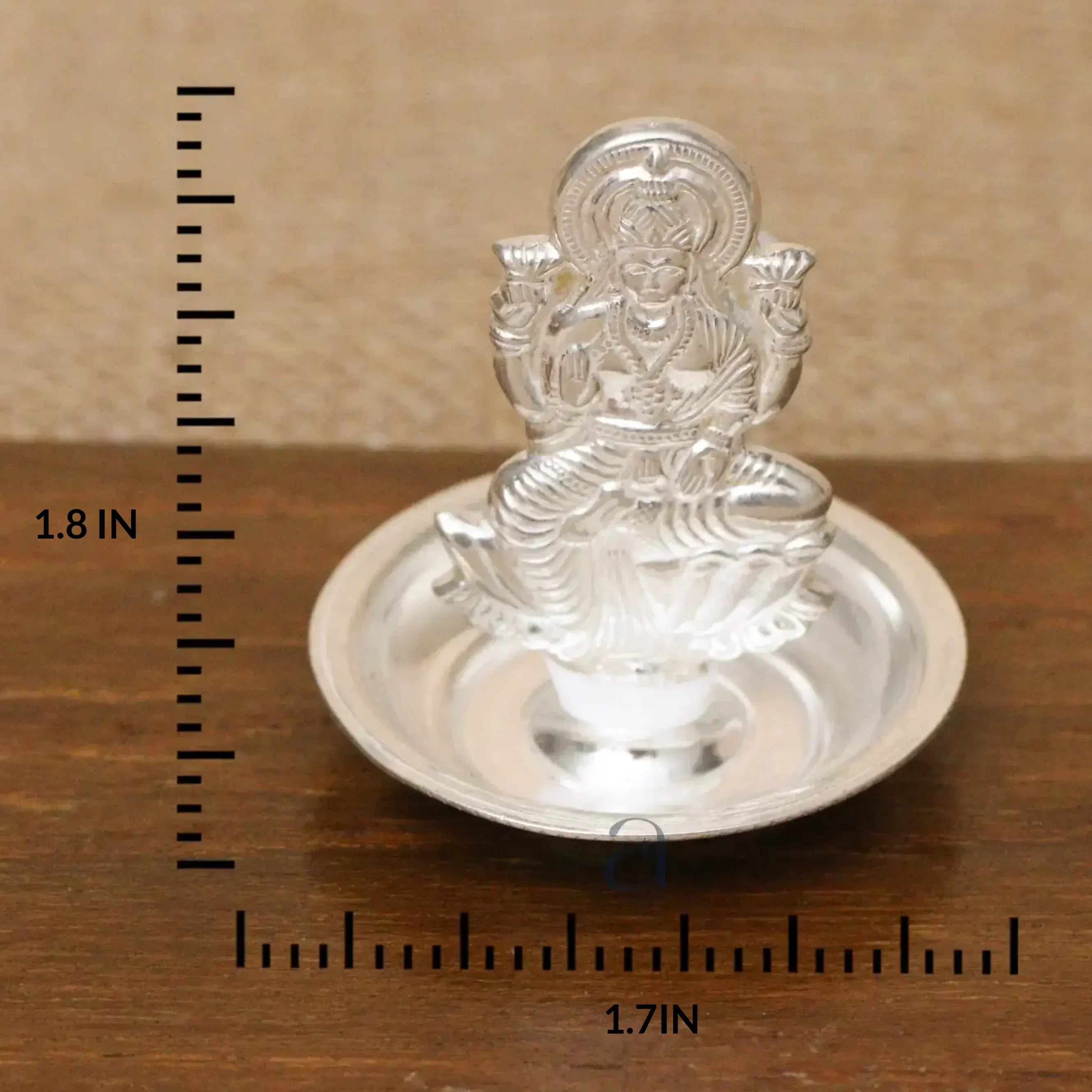 Silver Lakshmi Agarbatti Stand