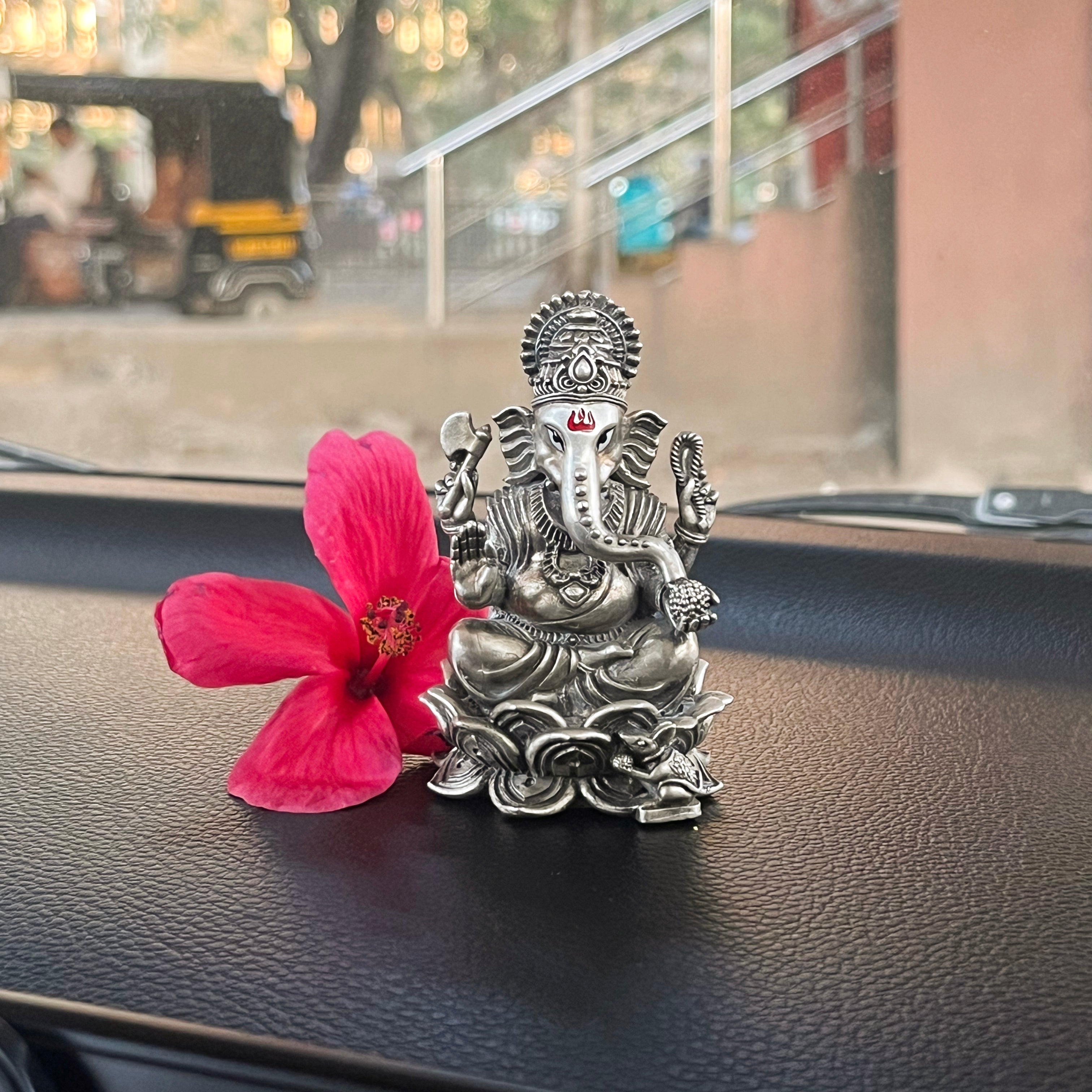 Handcrafted Ganesh Idol for Car Dashboard (1.5) IN