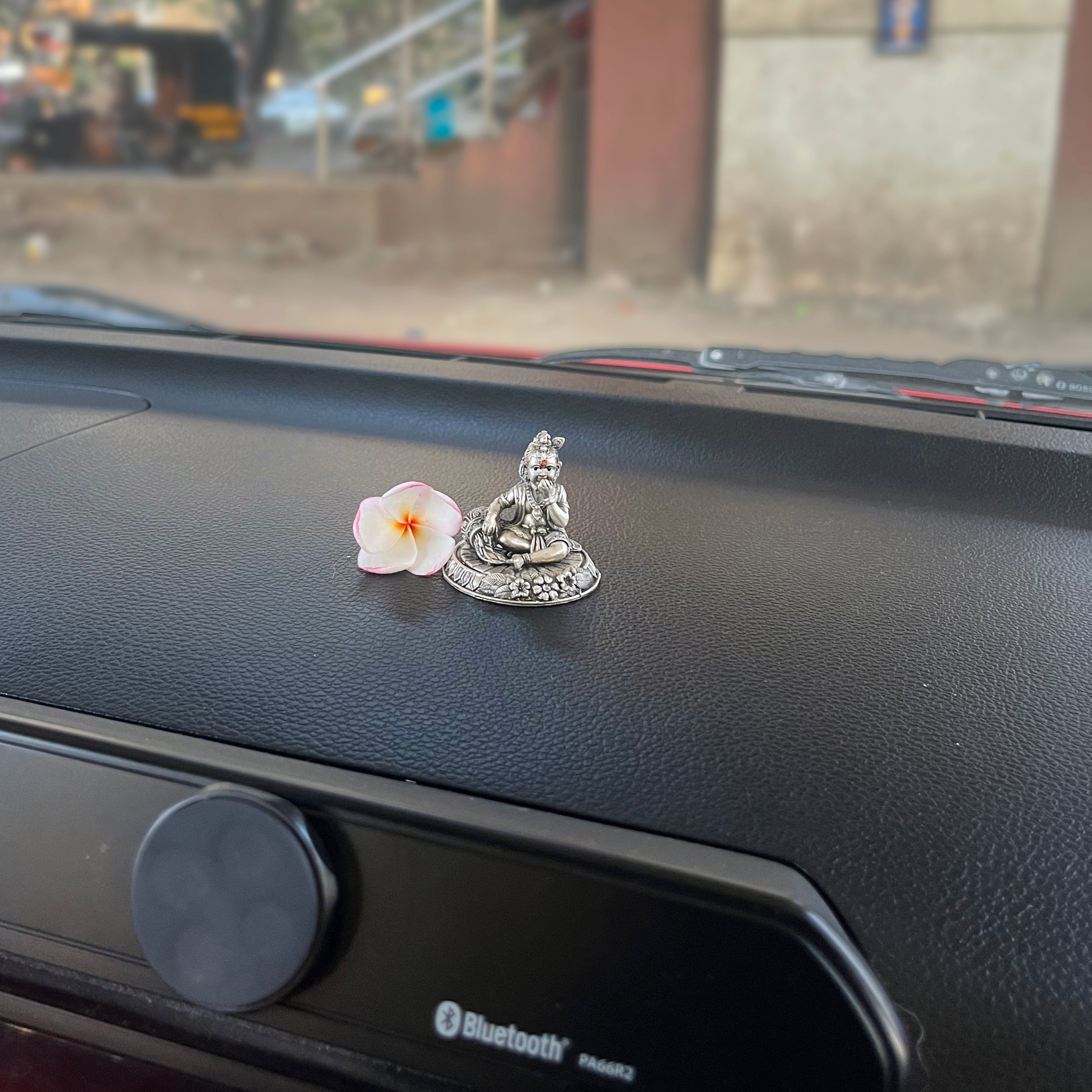 Antique Silver Bal Krishna Car Idol (1.5) IN
