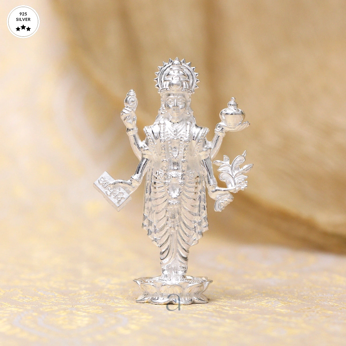 925 Silver Dhanvantari Idol