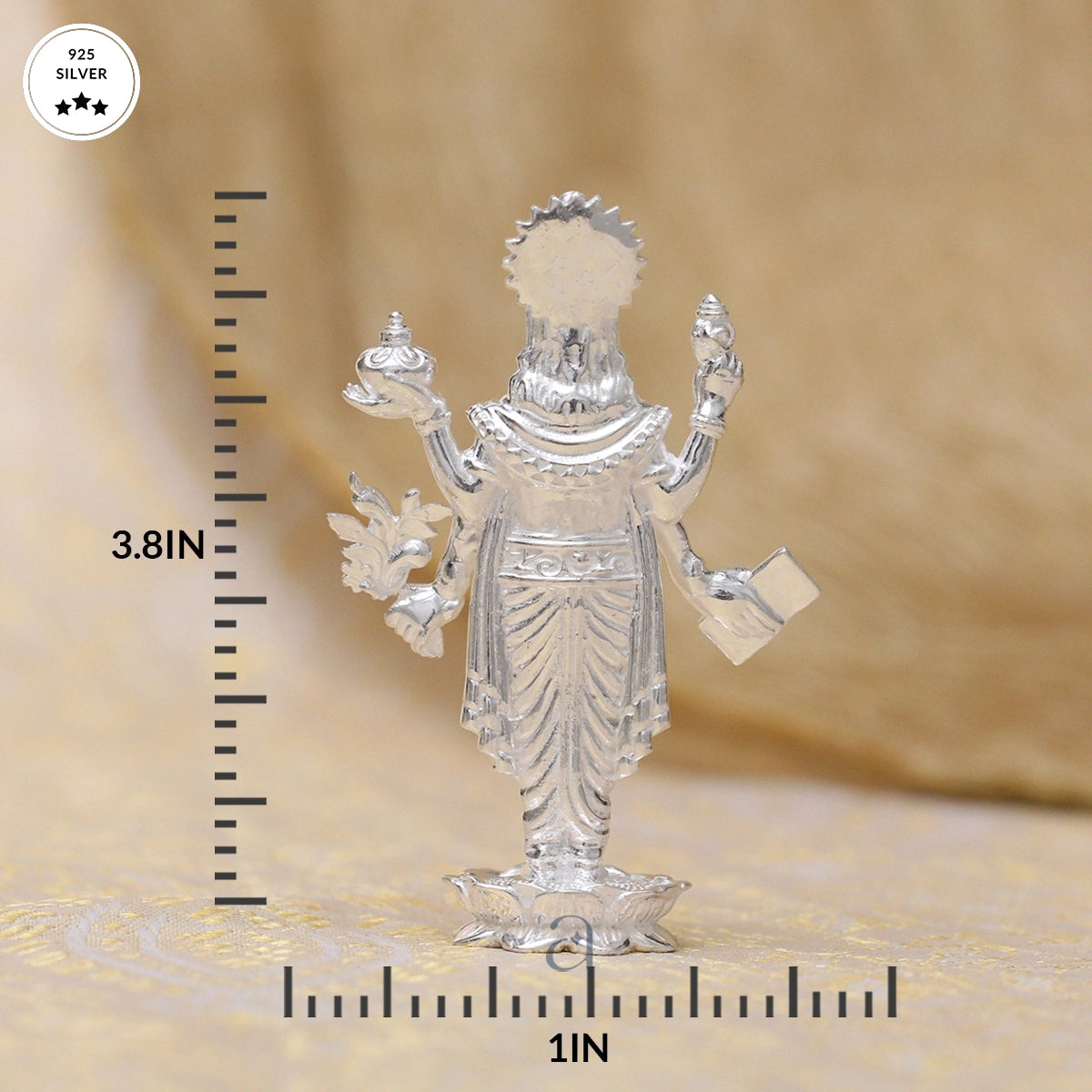 925 Silver Dhanvantari Idol
