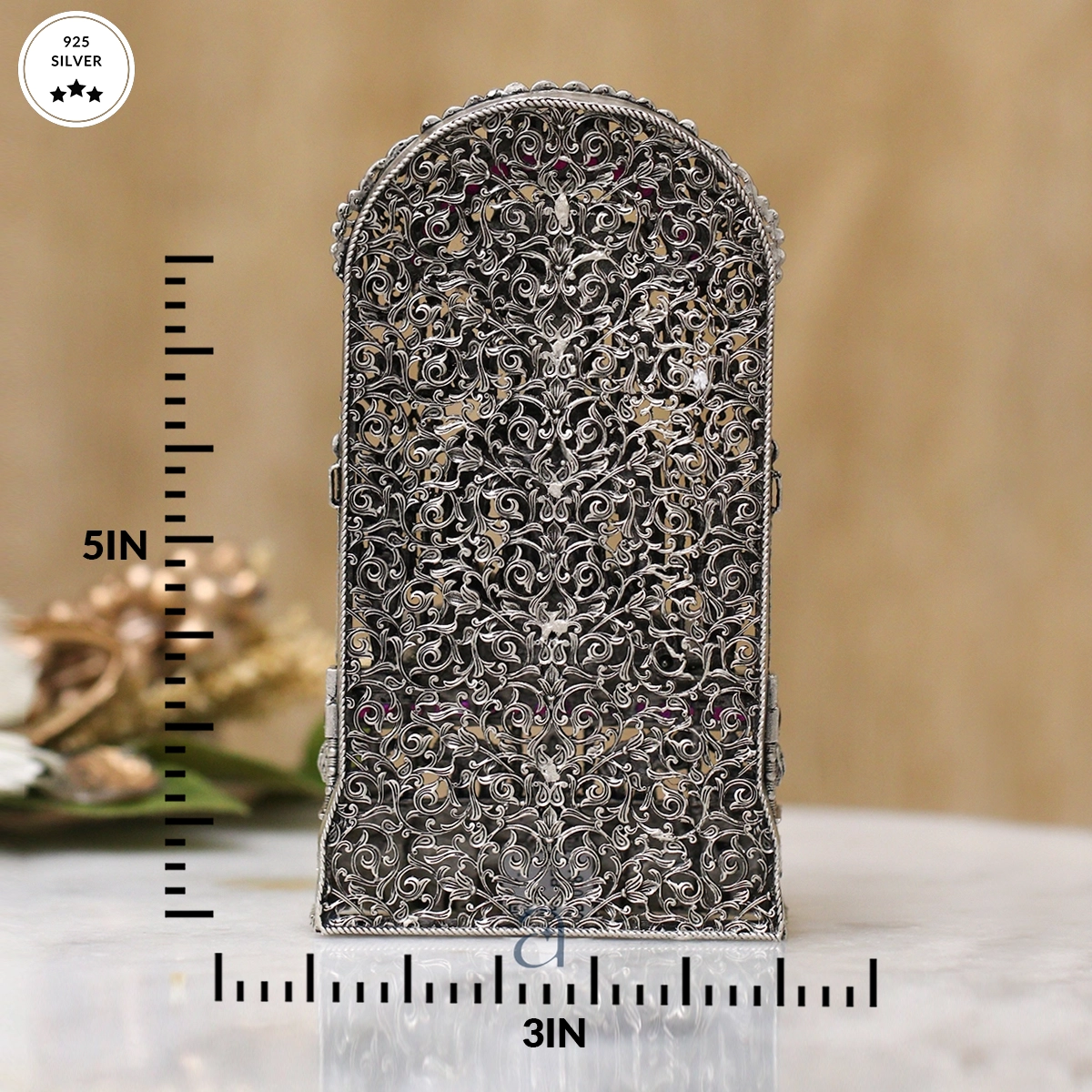 Antique Silver Parshwanatha Swami Idol