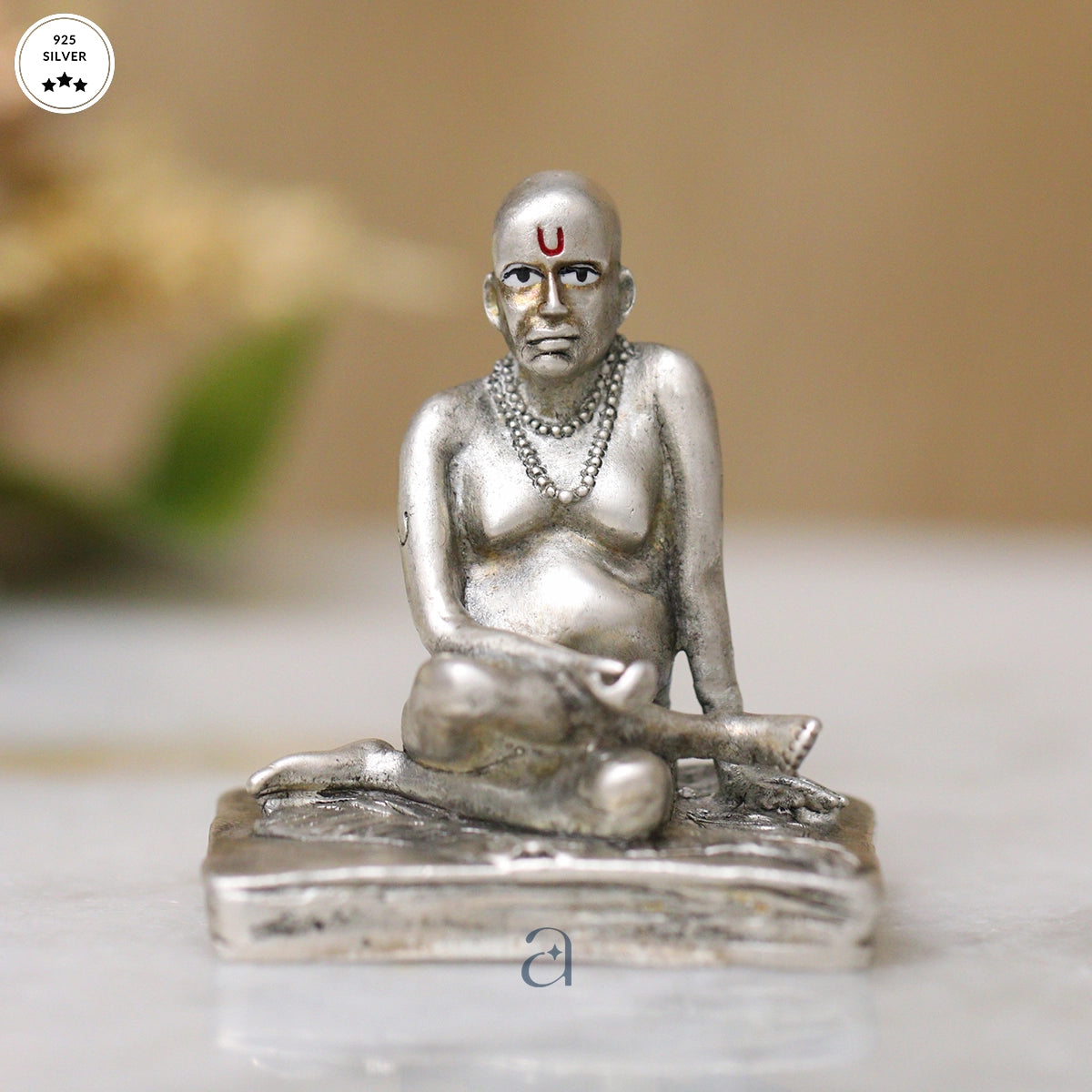 Exquisite Antique Silver Swami Samarth Idol