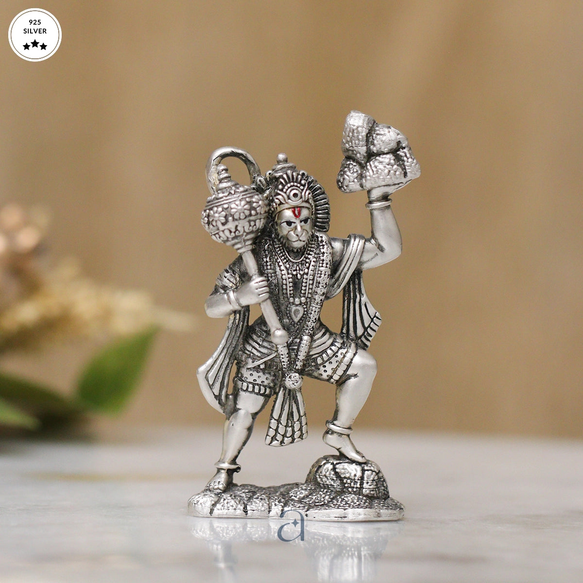 Exquisite Silver Hanumanji Idol