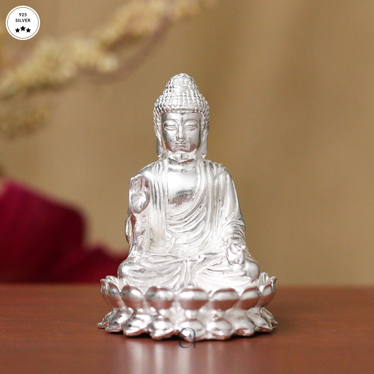 Silver Gautam Buddha Idol