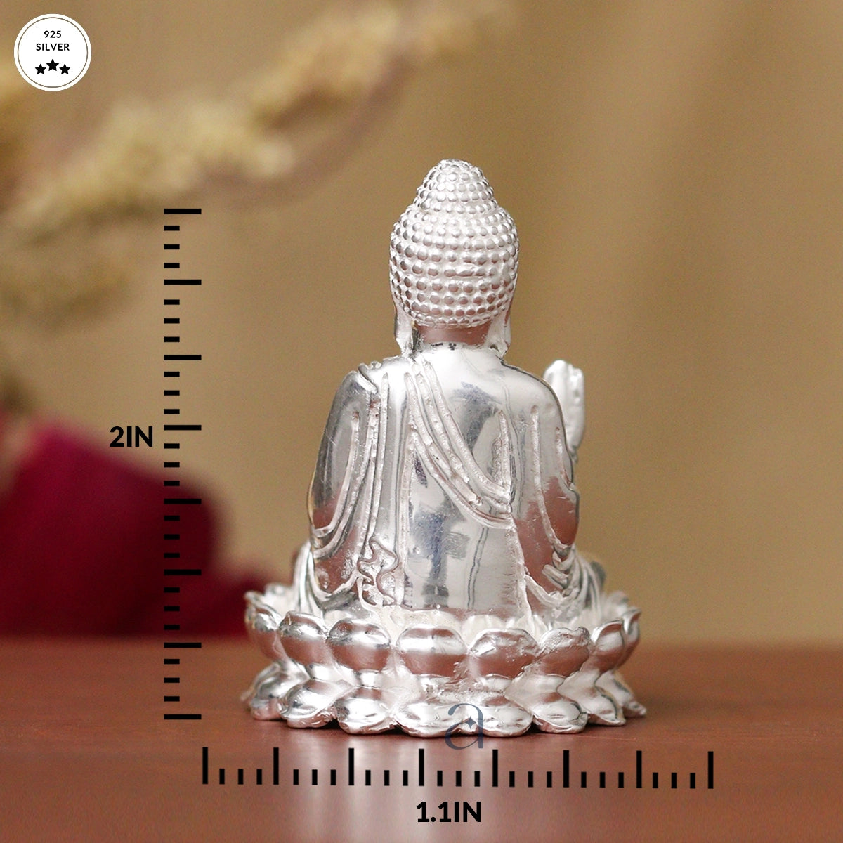 Silver Gautam Buddha Idol