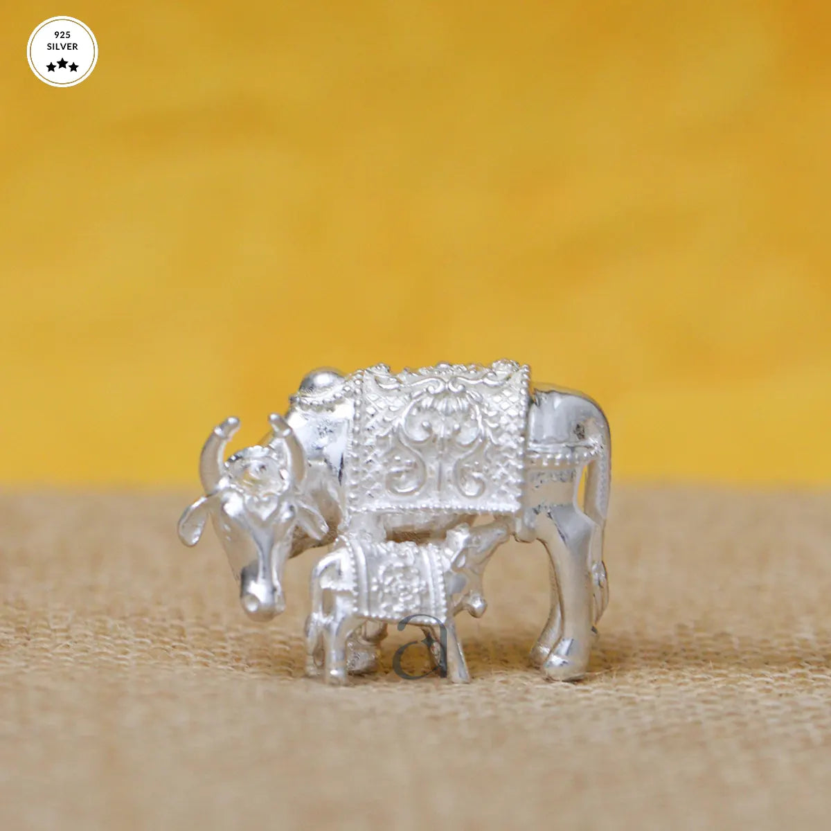 Divine 925 Silver Cow & Calf