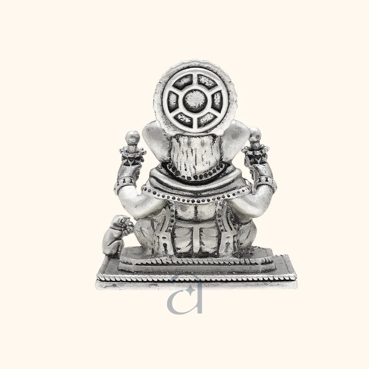 Exquisite 925 Antique Silver Ganesh Idol