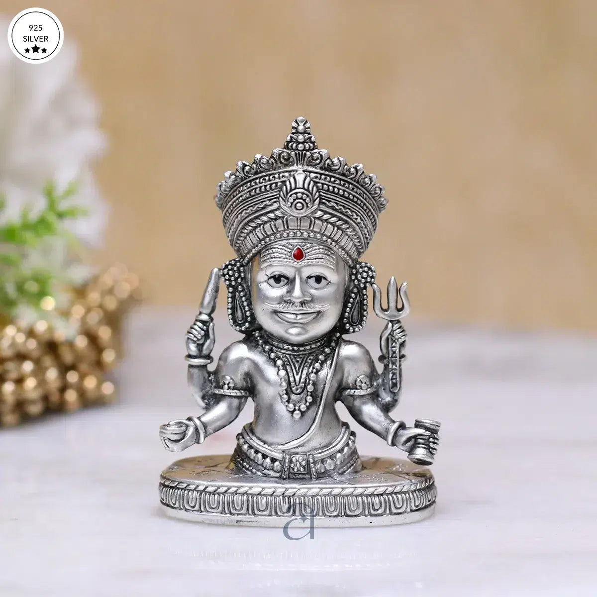 925 Antique Silver Nakoda Idol