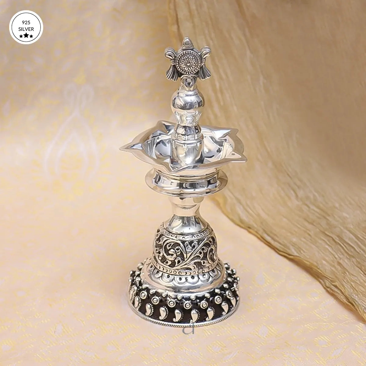 925 Antique Shankh Chakra Silver Samai