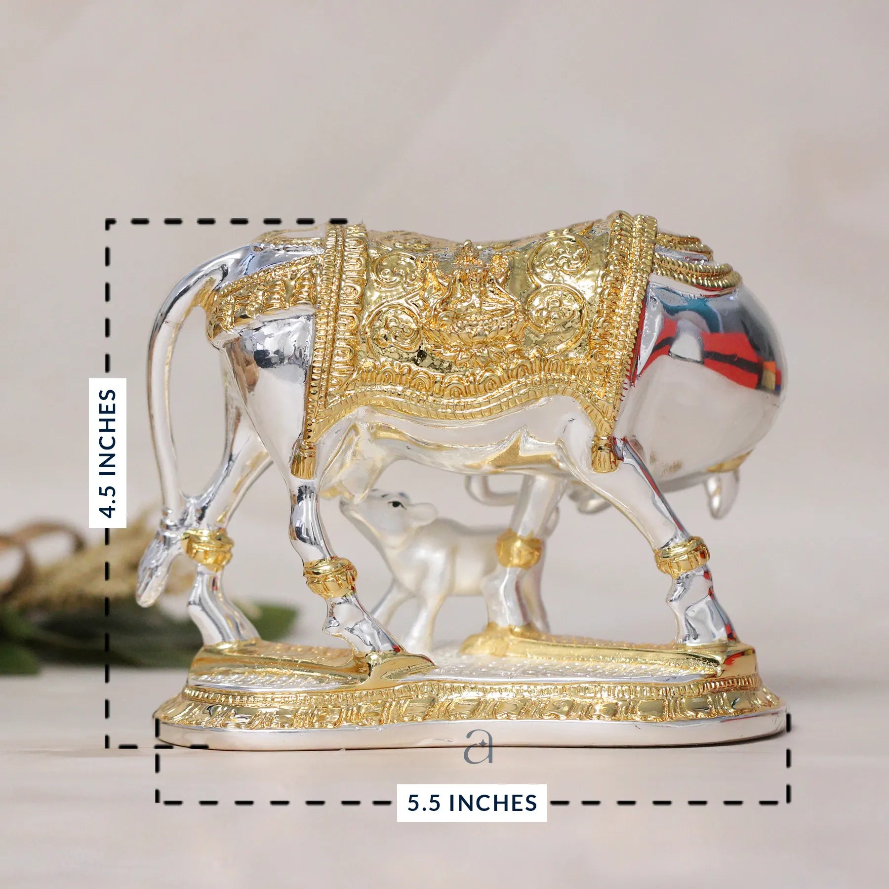 Golden & Silver Kamadhenu Cow