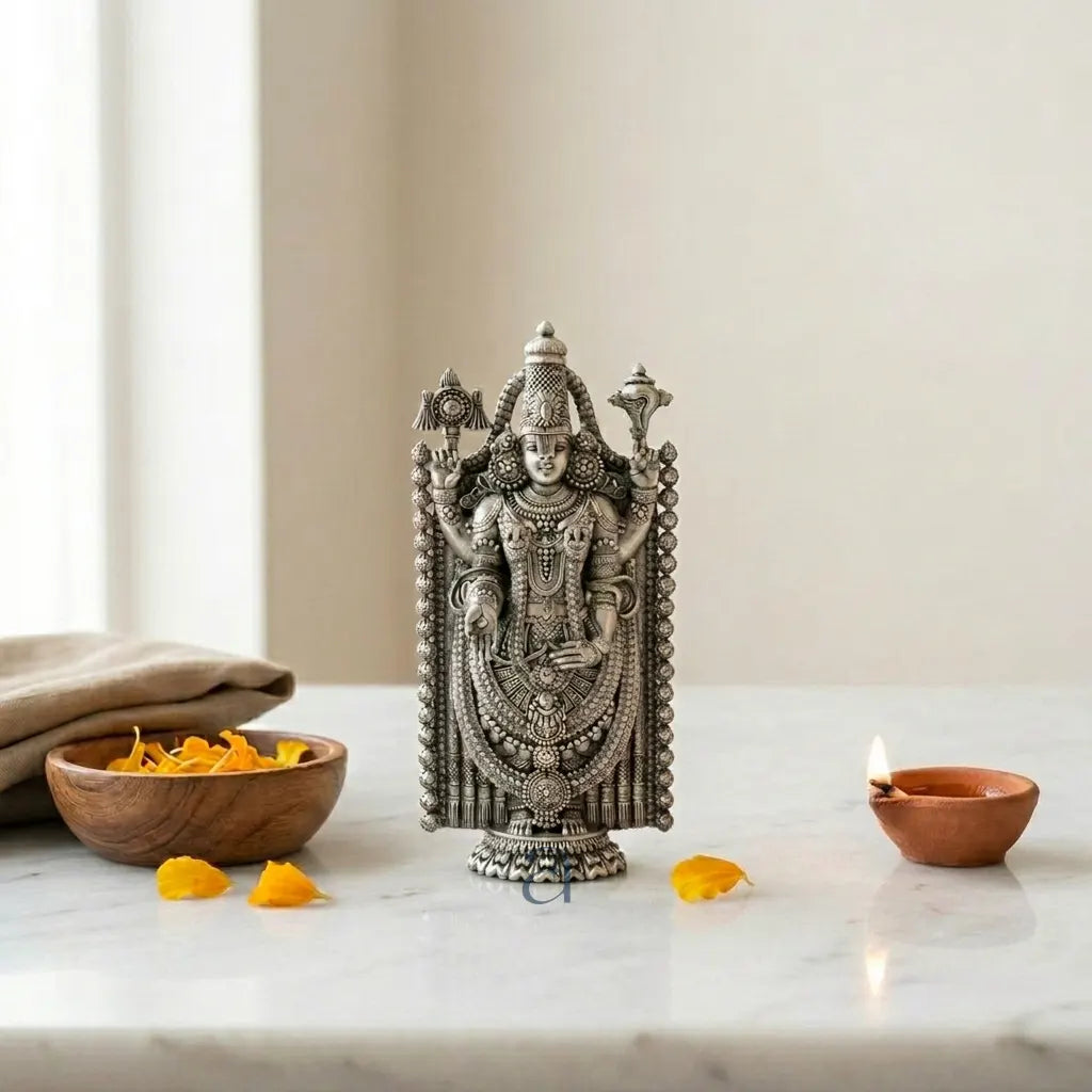 925 Sterling Silver Hollow Balaji Idol
