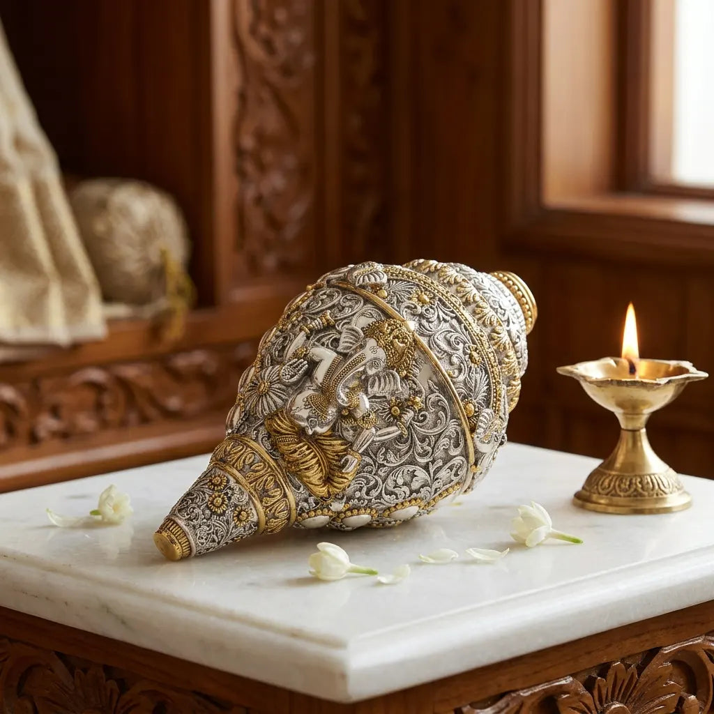Decorative Ganesh Shankh