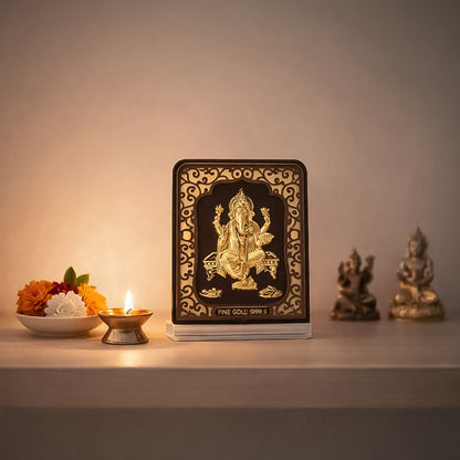 Gold Ganesh Table Top Frame