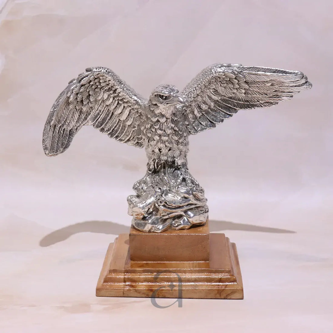 Exquisite Silver Garuda Statue