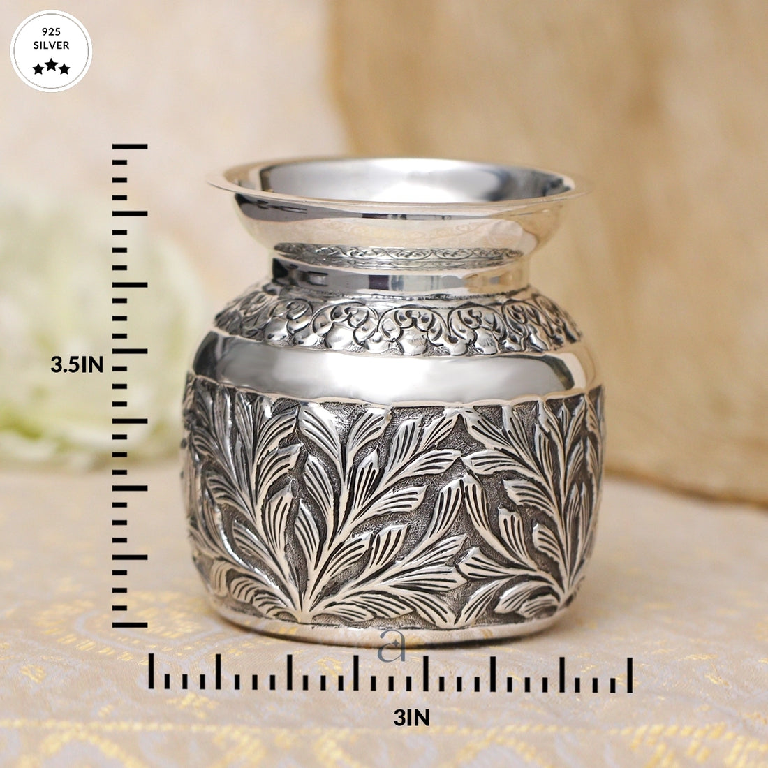 Antique 92.5 Silver Kalash for Your Altar