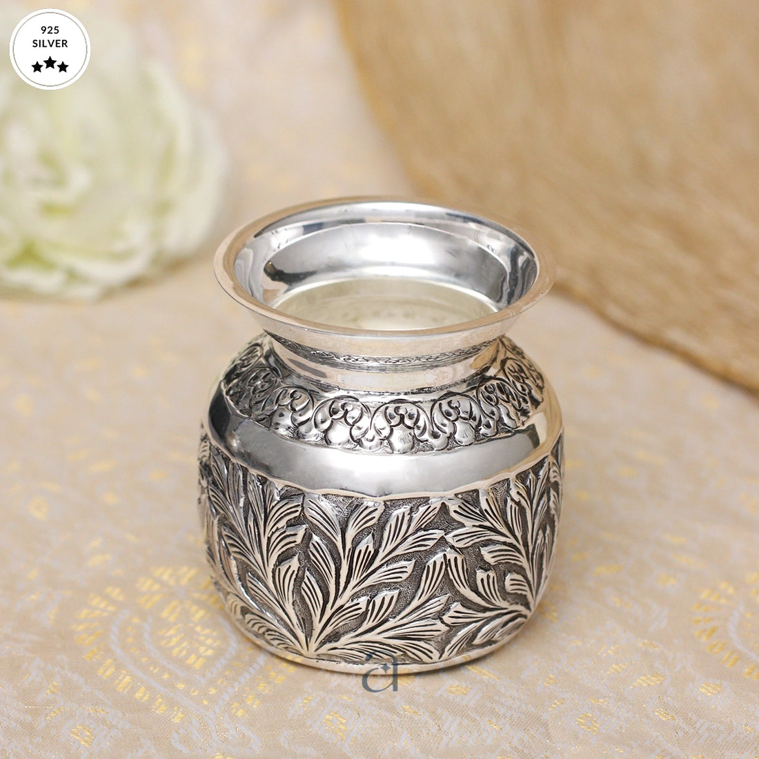Antique 92.5 Silver Kalash for Your Altar