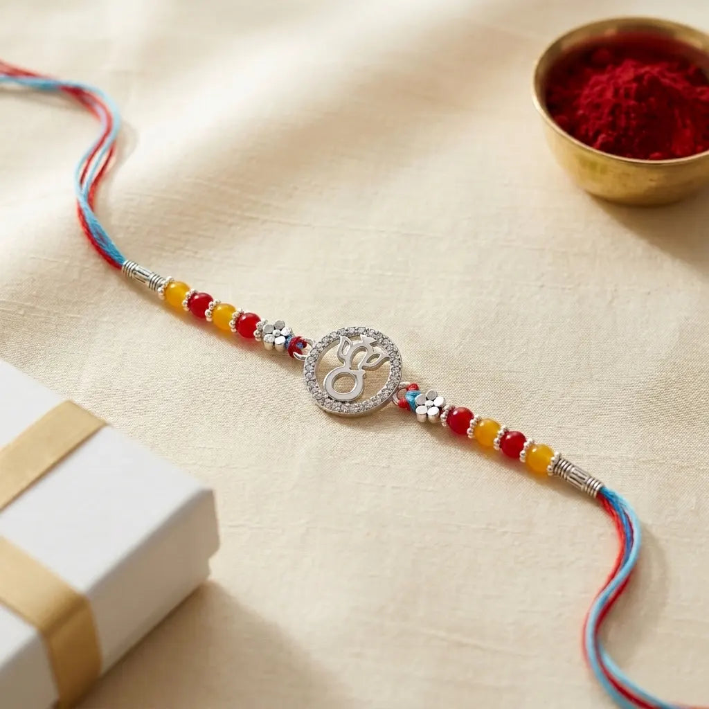 925 Silver Lord Ganesha Rakhi
