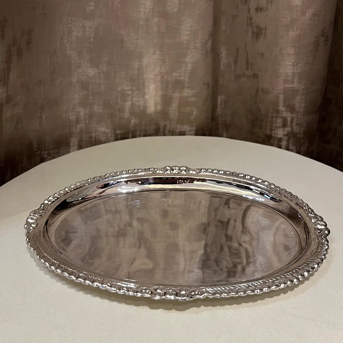 Elegant Silver Serving Tray