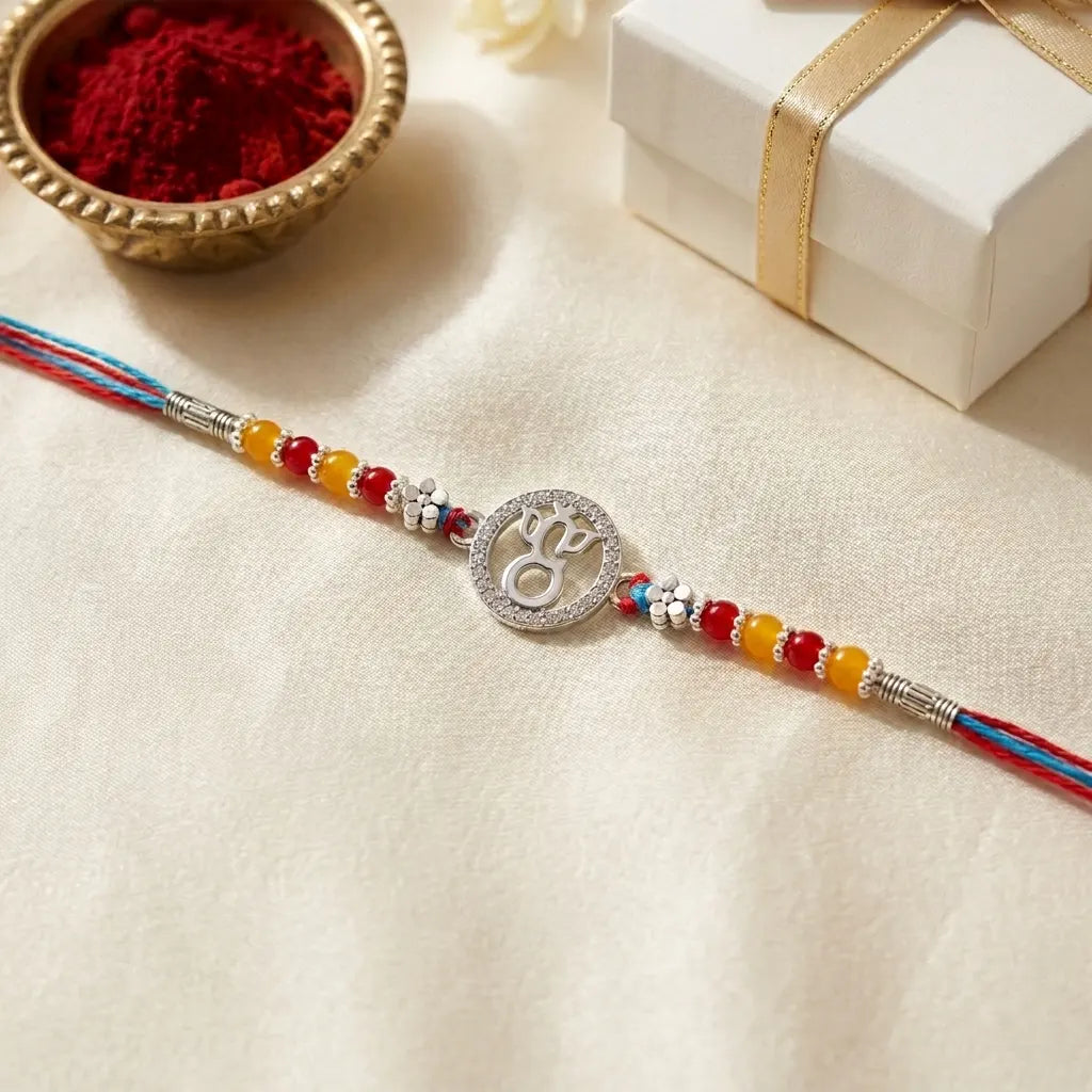925 Silver Lord Ganesha Rakhi