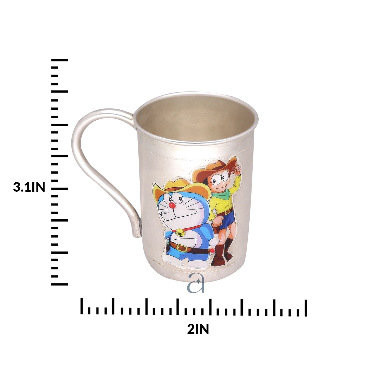 92.5 Classic Doraemon Silver Mug