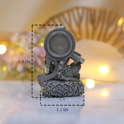 925 Sterling Silver Antique Finish Hollow Annapurna Devi Idol