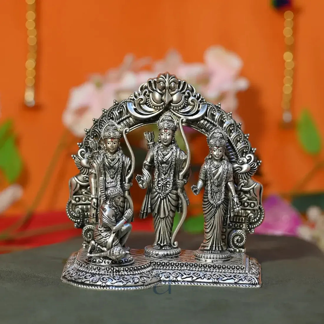 925 Ram Darbar Antique Silver Idol