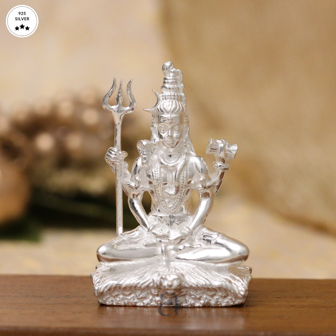 925 Silver Solid Shiv Shankar ji Idol