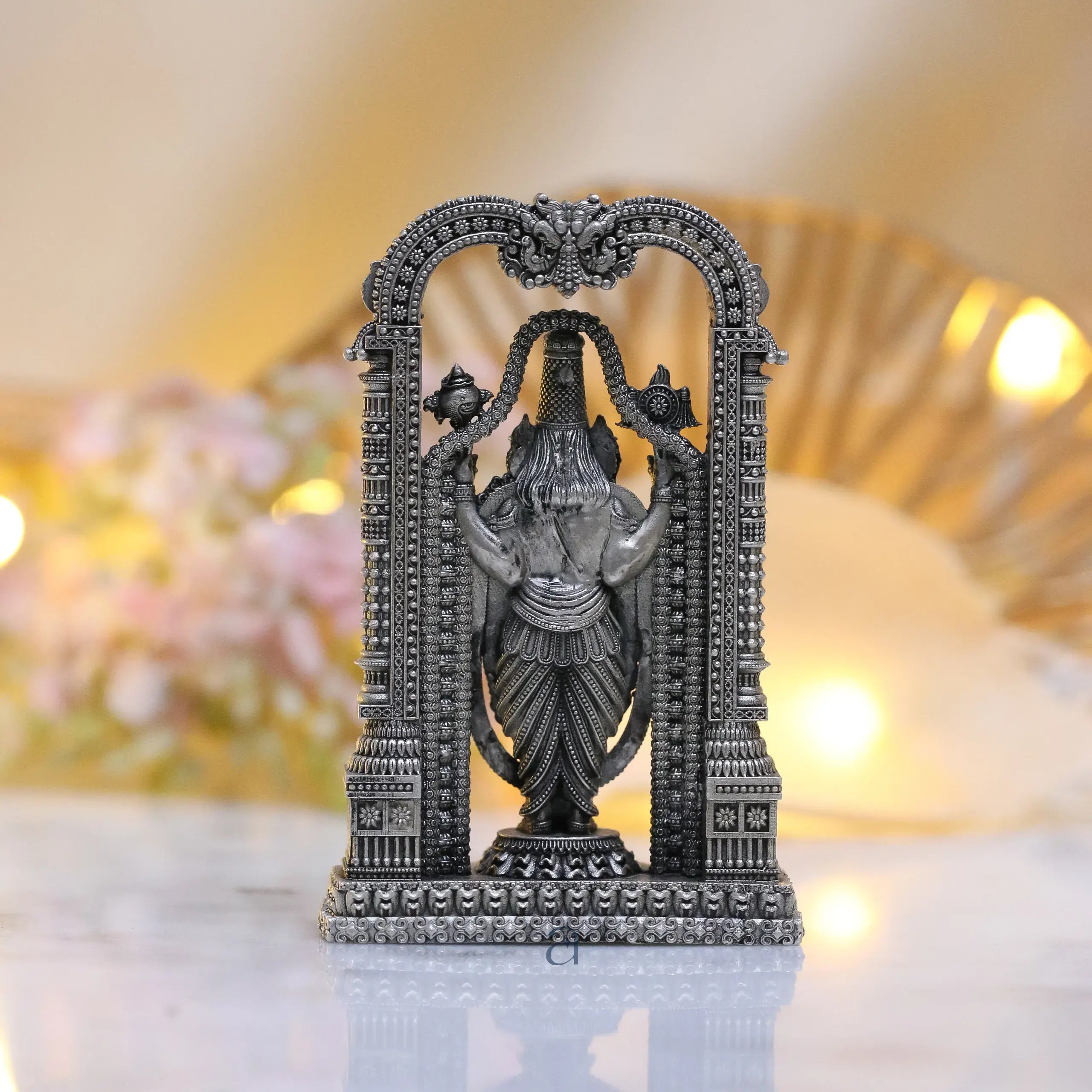 925 Antique Silver Hollow Lord Balaji Idol