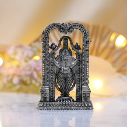 925 Antique Silver Hollow Lord Balaji Idol