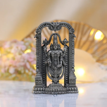 925 Antique Silver Hollow Lord Balaji Idol