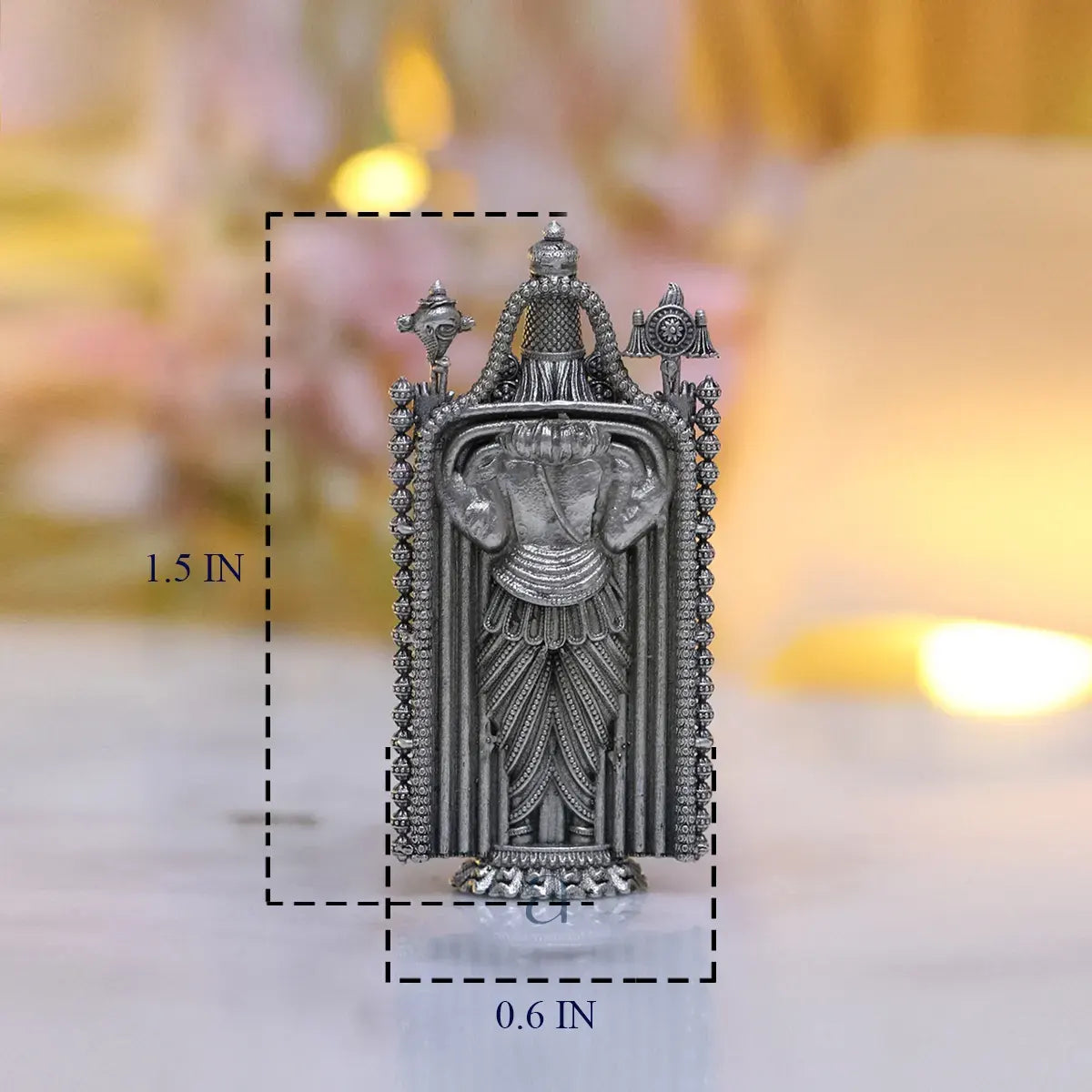 925 Sterling Silver Hollow Balaji Idol