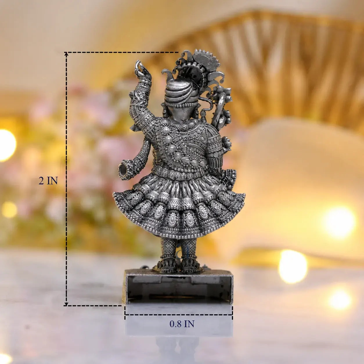 925 Sterling Silver Antique Finish Hollow Shrinath Ji Idol