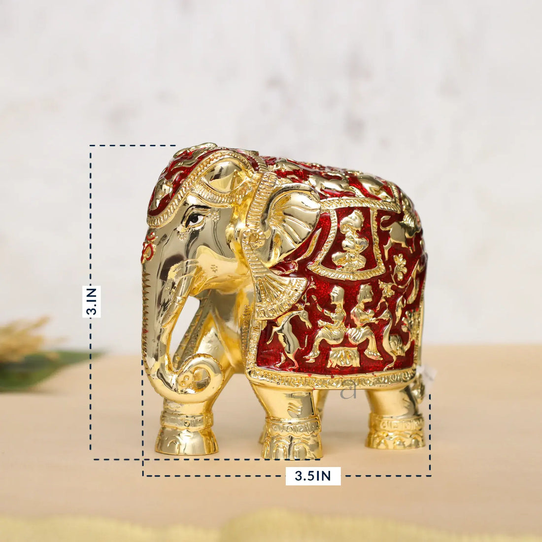 Red &amp; Golden Gajanth Lakshmi