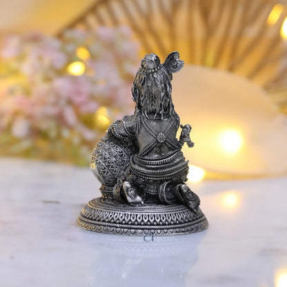 925 Sterling Silver Antique Finish Hollow Bal Gopal Idol