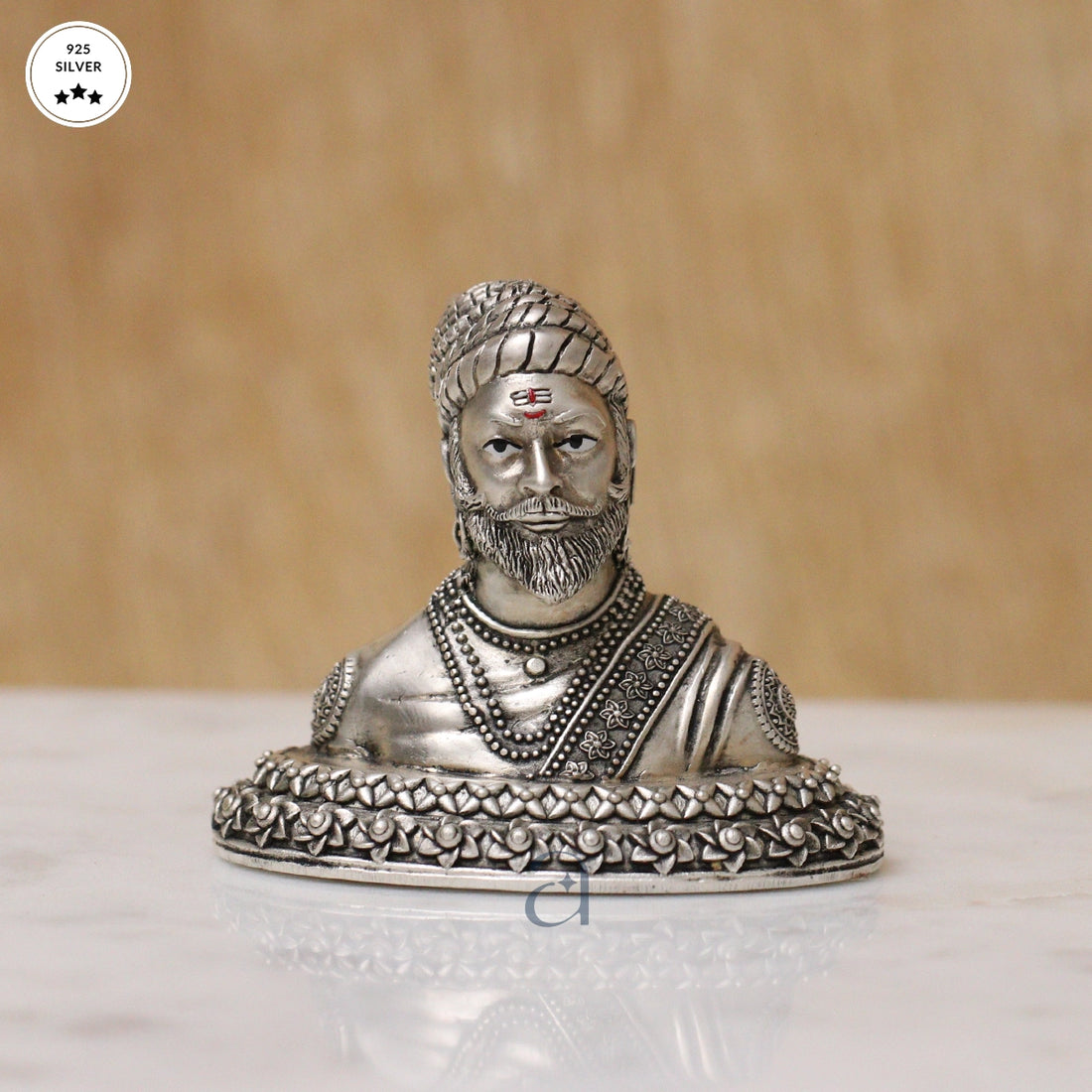 925 Silver Antique Shivaji Maharaj Idol