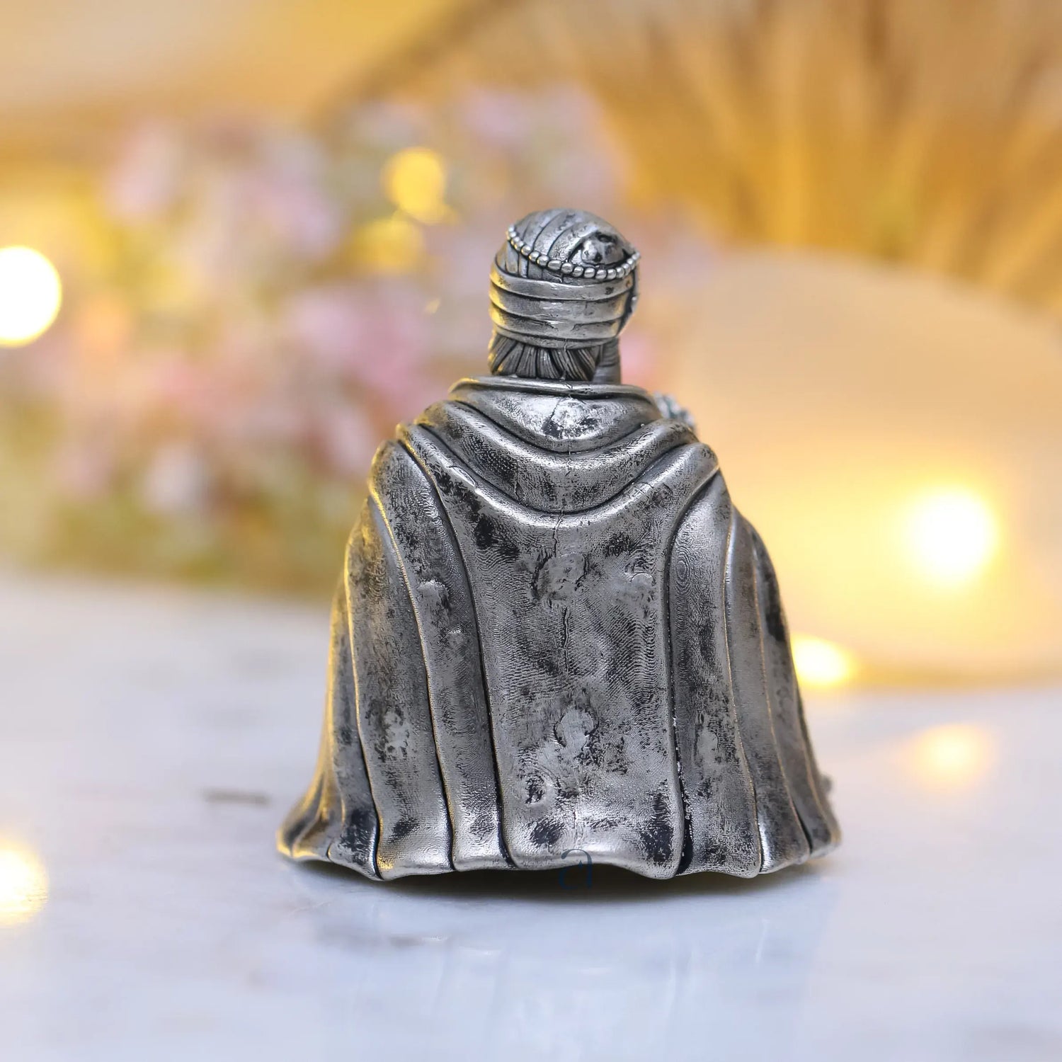 925 Sterling Silver Antique Finish Hollow Guru Nanak Ji Idol